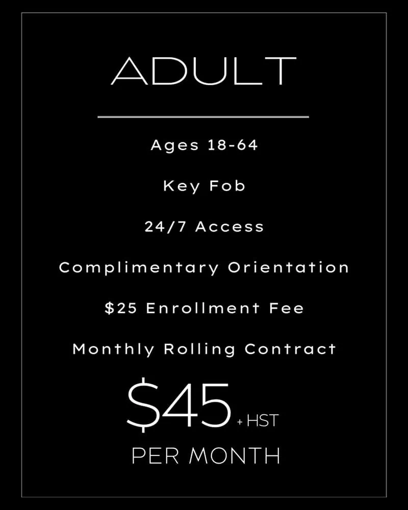 Adult Gym Membership